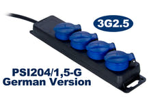 ProCab El skena med 4 uttag IP44, 1,5 m 2,5 mm² kabel