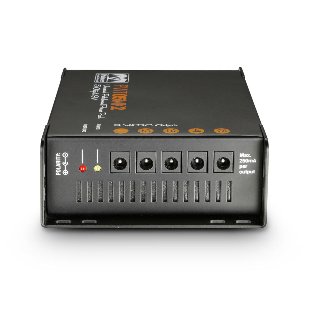 Palmer PWT 05 MK 2 – Universellt 9 V nätaggregat för pedalboard med 5 utgångar