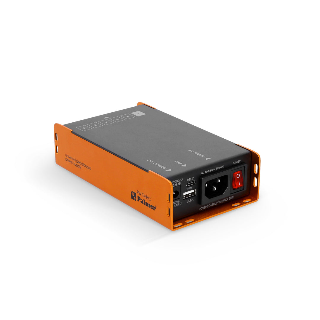 Palmer PWT 06 IEC - Universellt nätaggregat för pedalboard med USB