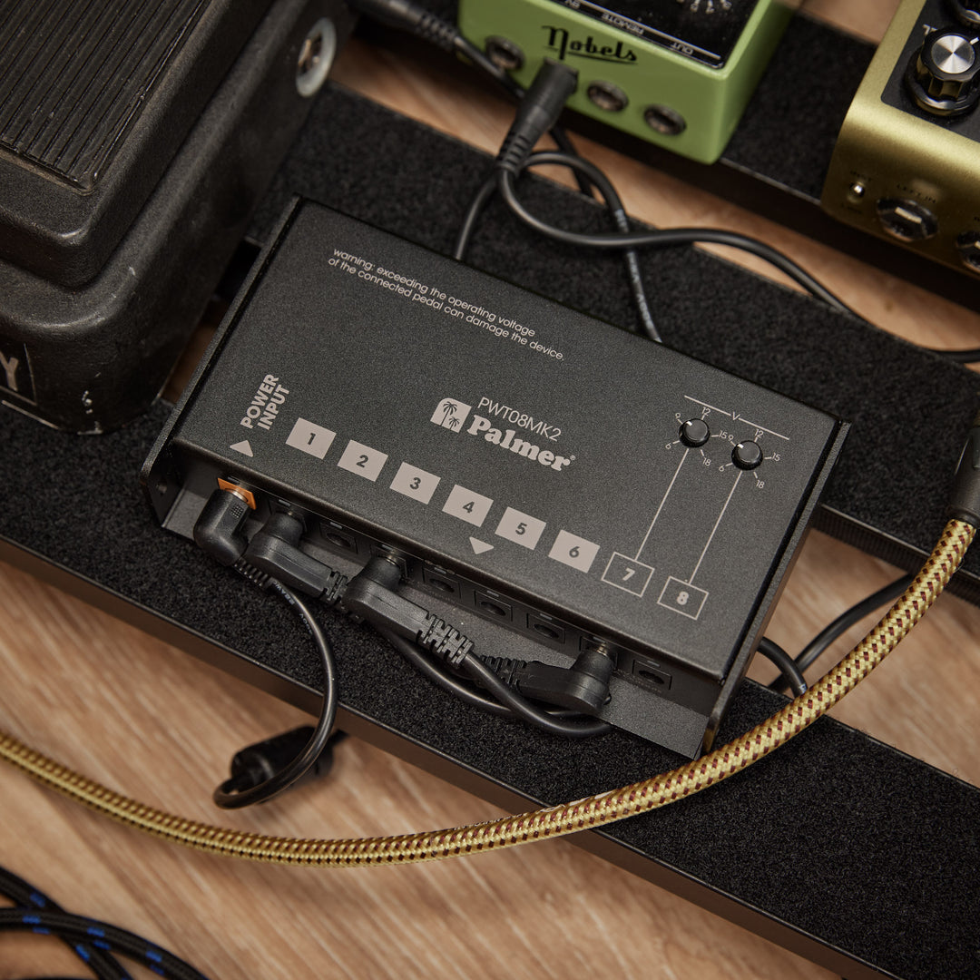 Palmer PWT 08 MK2 - Universellt pedalboard-nätaggregat med 8 utgångar
