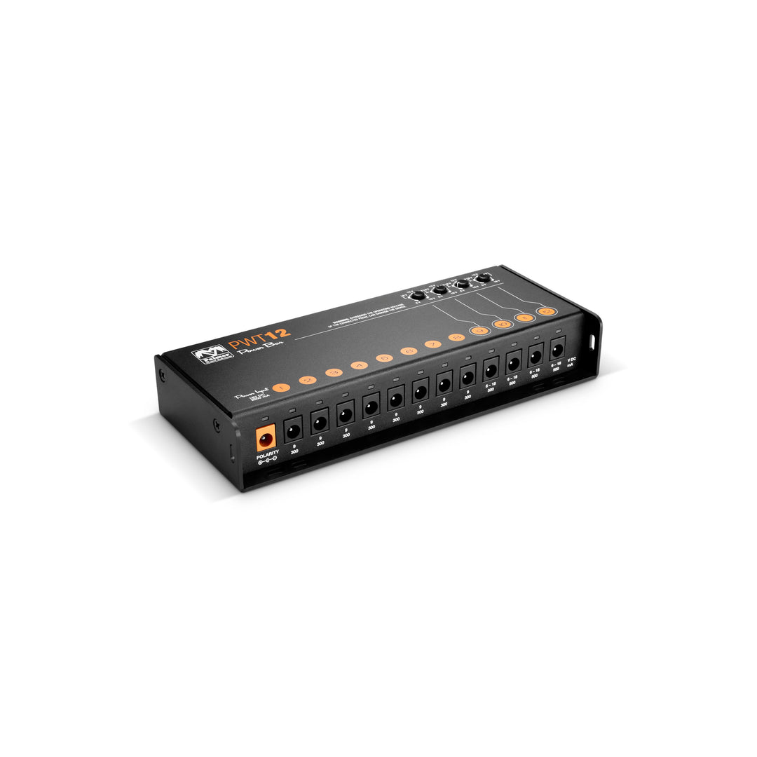 Palmer PWT 12 MK 2 – Universellt nätaggregat för pedalboard med 12 utgångar