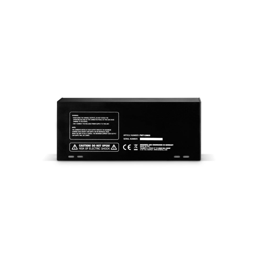 Palmer PWT 12 MK 2 – Universellt nätaggregat för pedalboard med 12 utgångar