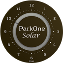 ParkOne Solar Parkeringsur, Svart