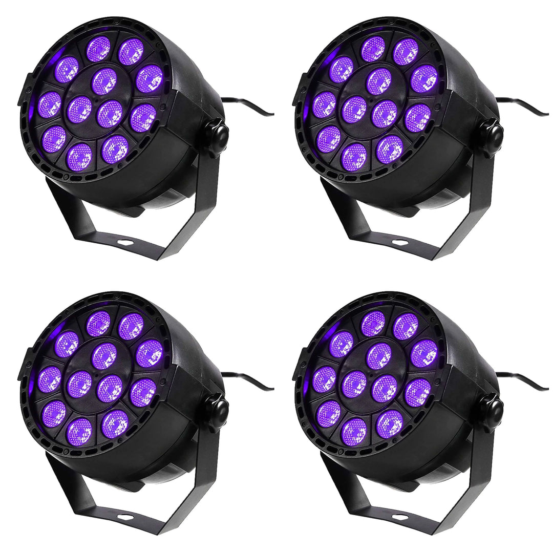 Partypack med 4 x UV LED Spotar