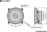 Pioneer TS-1001i bilhögtalarset (10 cm, 4")