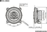 Pioneer TS-1002i bilhögtalarset (10 cm, 4")