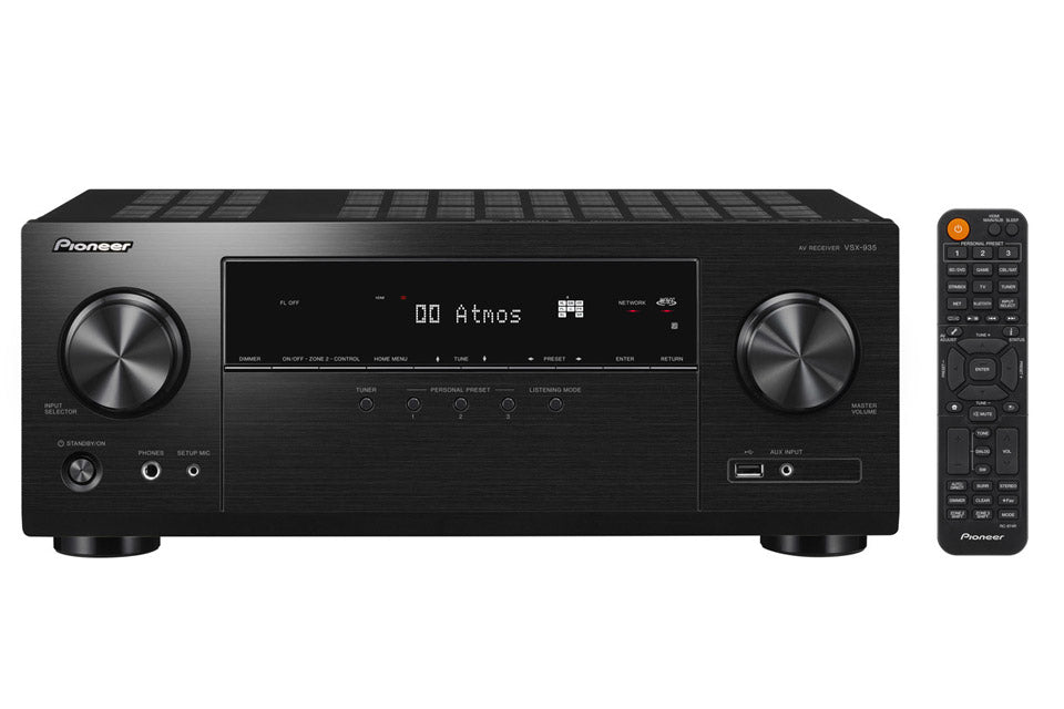 Pioneer VSX-935 7,2-kanals mottagare (svart, 7x165W)
