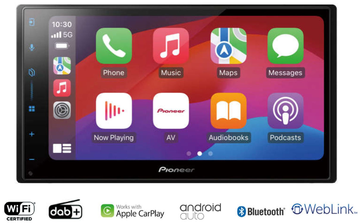 Pioneer SPH-DA77DAB trådlös Apple CarPlay , DAB- radio och Bluetooth