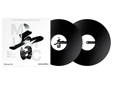 RB-VD2-K Rekordbox kontroll vinyl (set av 2) (svart)
