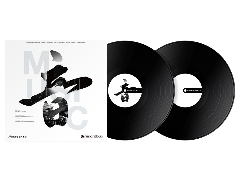RB-VD2-K Rekordbox kontroll vinyl (set av 2) (svart)