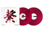 RB-VD2-CR Rekordbox kontroll vinyl (set av 2) (klar röd)
