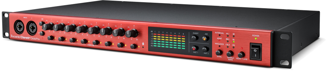 Focusrite Clarett+ Octopre mikrofonförförstärkare
