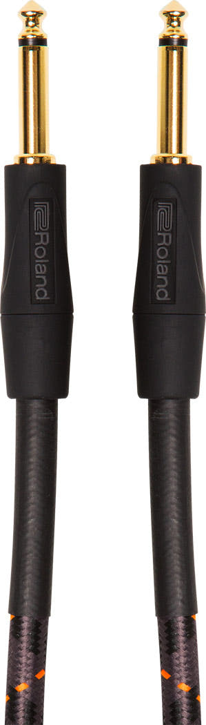 Roland " GOLD " Instrumentkabel 6,3 mm Jack mono till 6,3 mm Jack mono