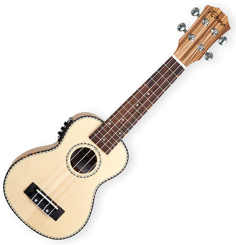Reno RU210E Sopranokulele med pickup och tuner (naturlig)
