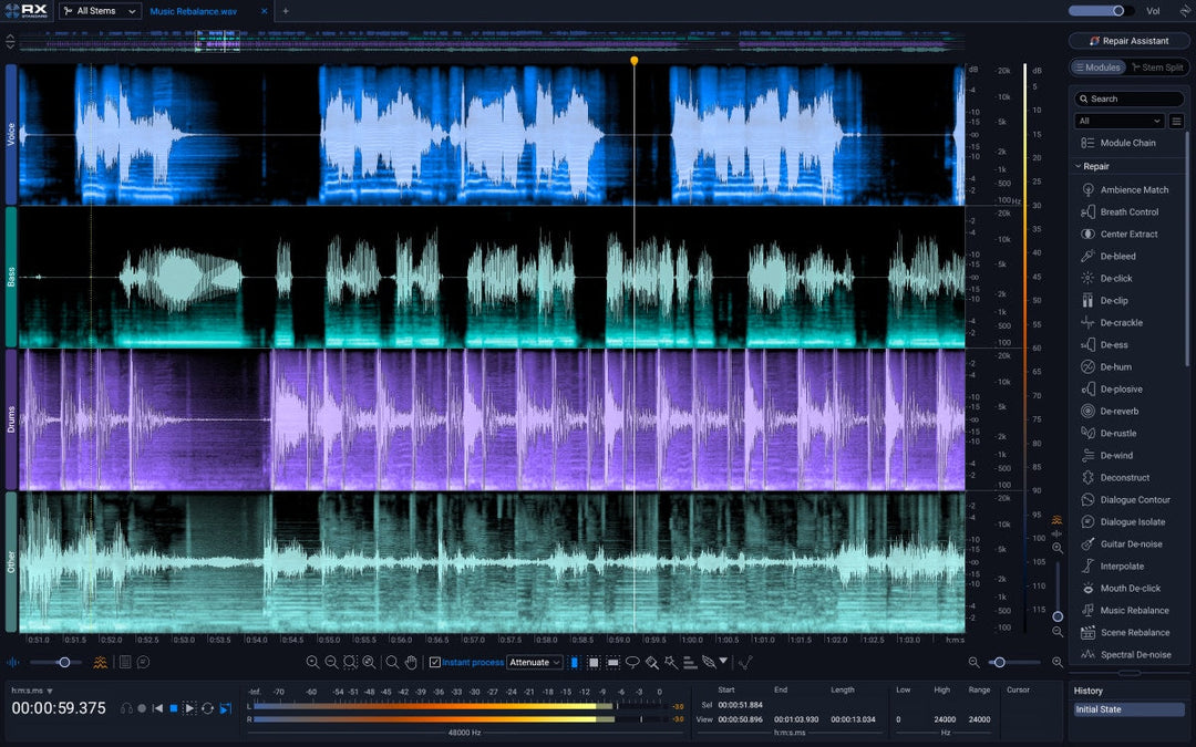 RX 12 Standard: CRG från any paid iZotope product