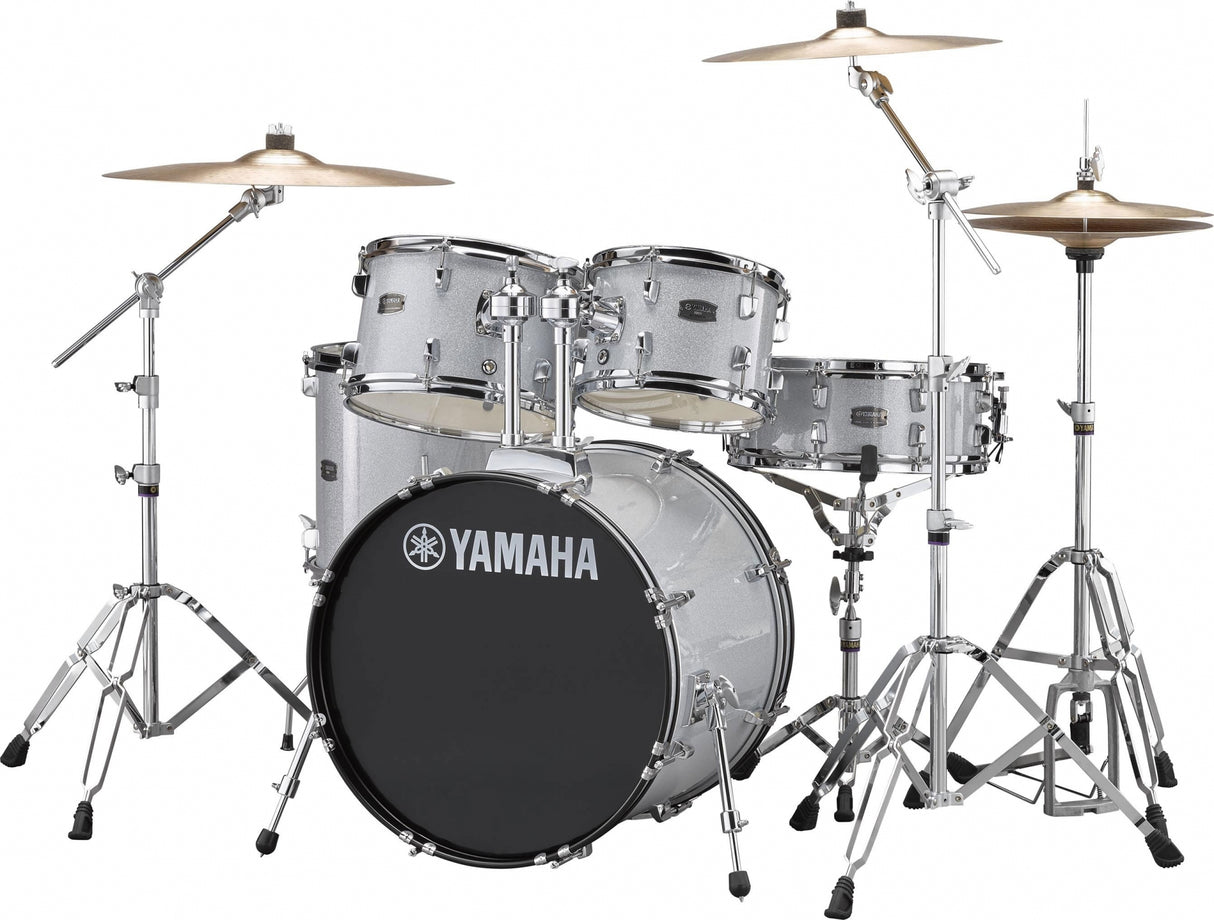 Yamaha Rydeen Standard trumset inkl. Hårdvarupaket och bassänger (silverglitter)