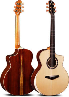 Pearl River S1CO-JCB Jumbo Western-gitarr (Cutaway)