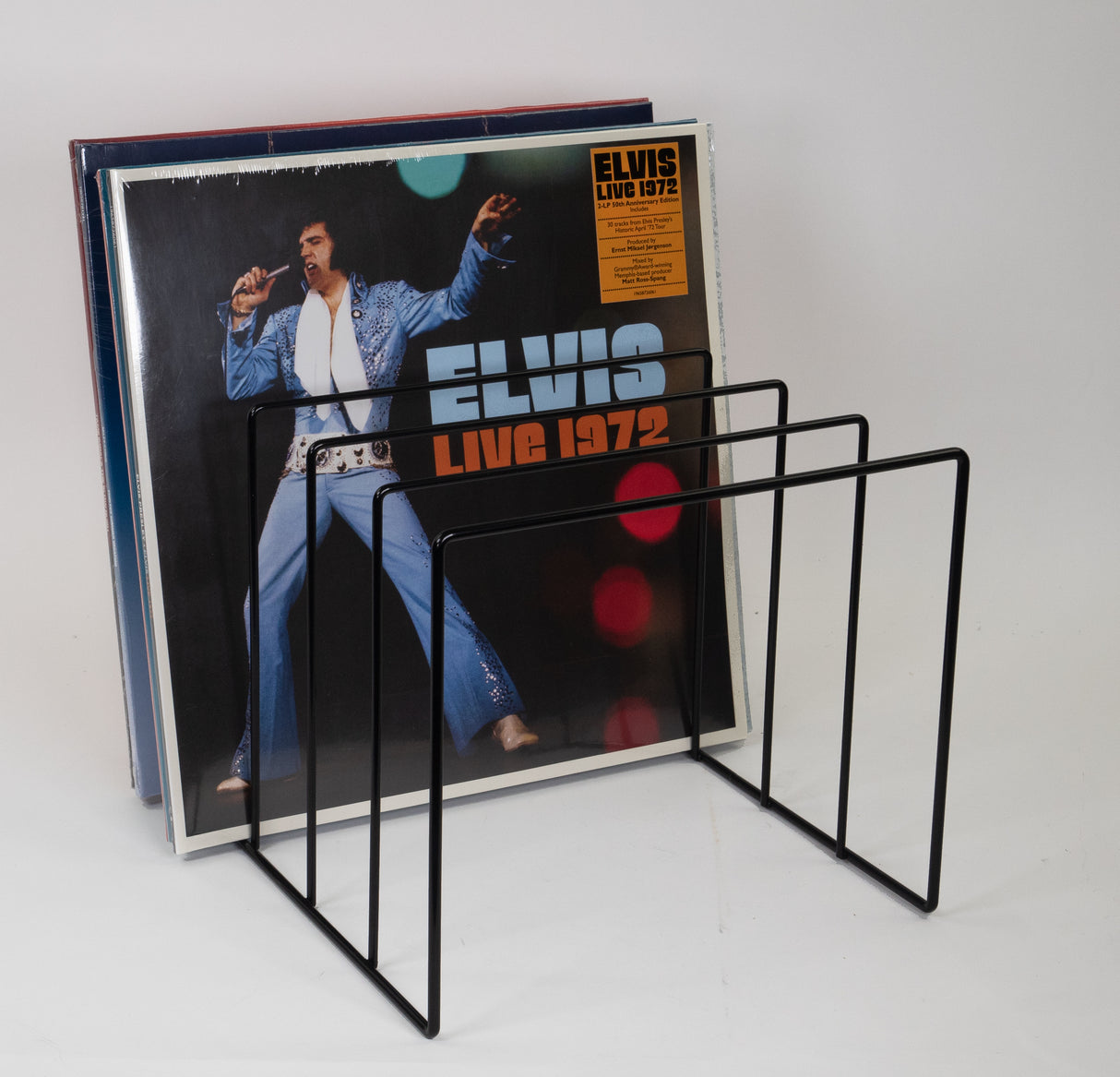 Studio 57 Vinylskivhållare i metall (svart)