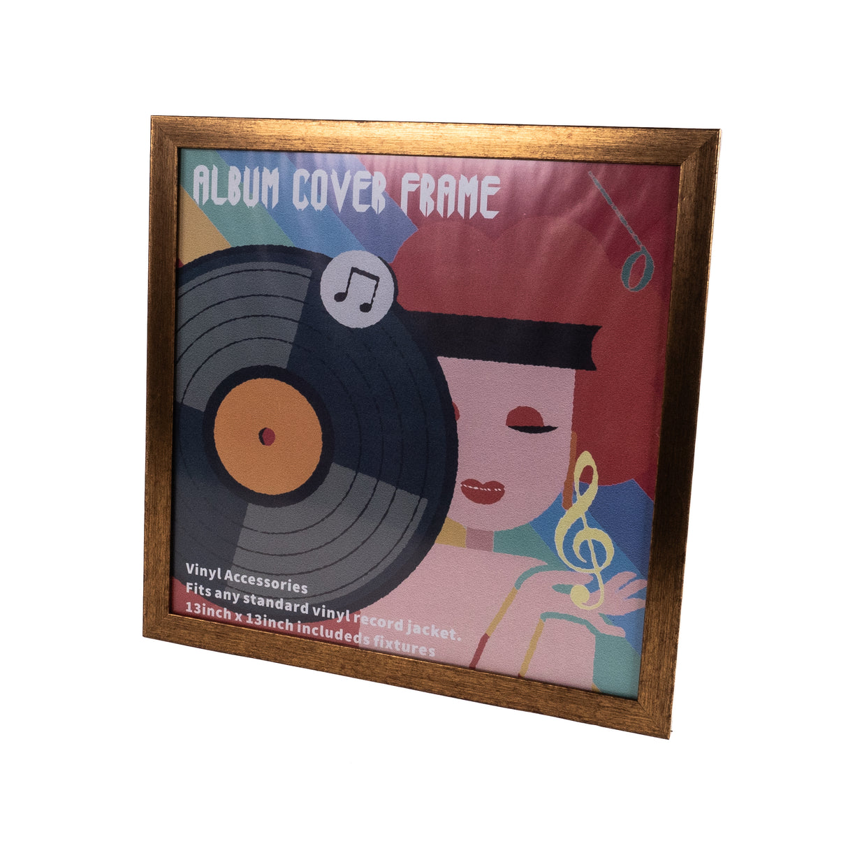 Studio 57 ram för 12" vinylskiva (brun)