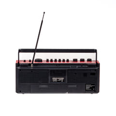 Studio 57 - Kassettbandspelare med FM & Bluetooth, Röd