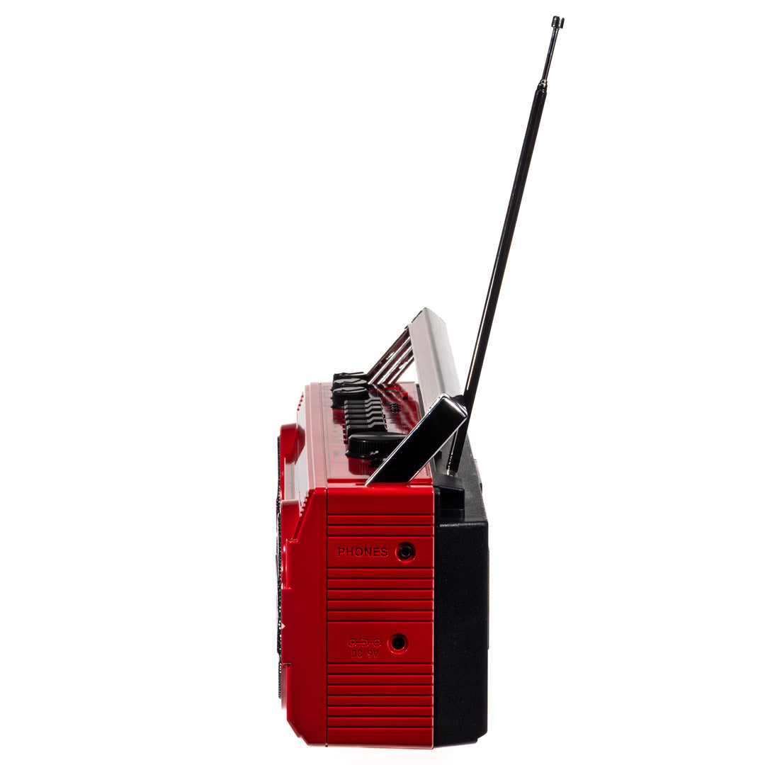 Studio 57 - Kassettspelare med FM & Bluetooth, Röd + Kassettband