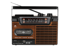 Studio 57 Kassettbandspelare med FM & Bluetooth, Brun + Kassettband