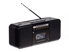 Studio 57 - Kassettspelare med FM & Bluetooth, Svart