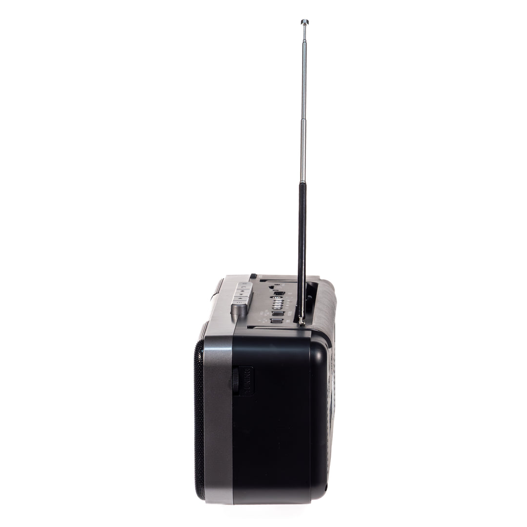 Studio 57 - Kassettspelare med FM & Bluetooth, Grå + Kassettband