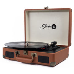 Studio 57 Dolly Skivspelare (Brun) Paket