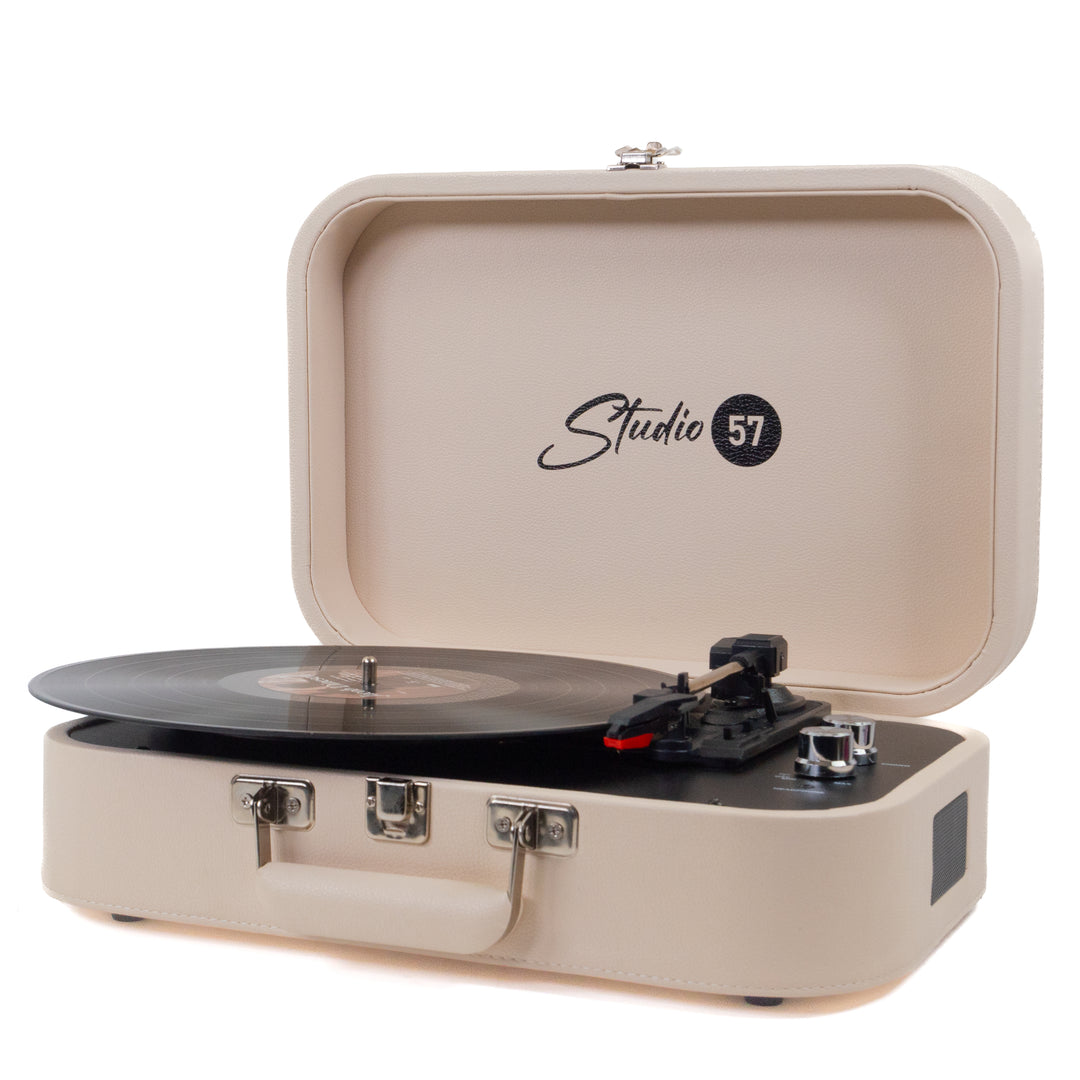 Studio 57 Mellow skivspelare (vit)