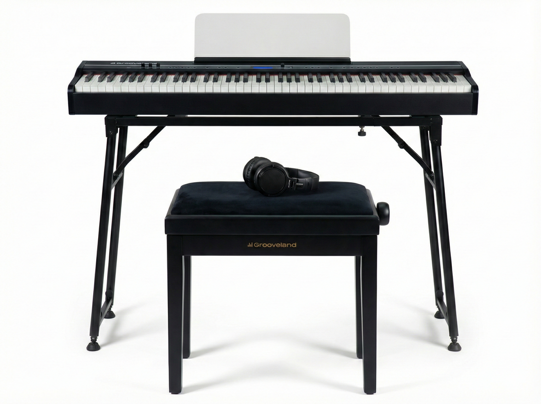 Grooveland FP80 Elpiano (Svart) Komplett Paket
