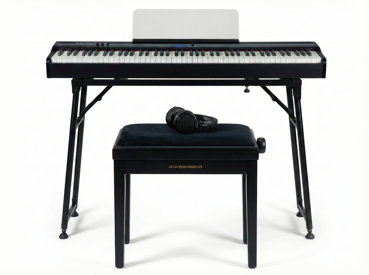 Grooveland FP80 Elpiano (Svart) Komplett Paket