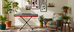 Grooveland FP80 Elpiano (Röd) Komplett Paket