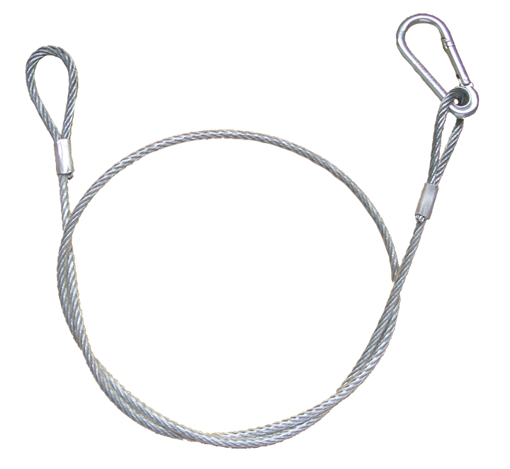 Ibiza säkerhetstråd (87 cm, 15 kg, 2 mm)