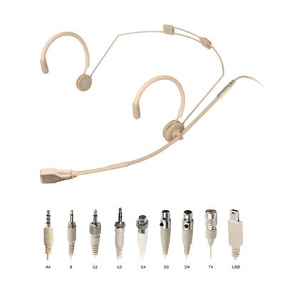 ScanMic headset mikrofon Cardoid till Mipro, Beige