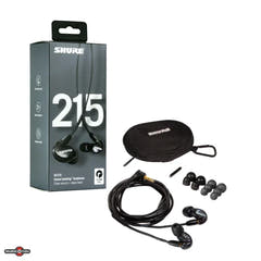 Shure SE215 In-Ear-hörlurar (svarta)