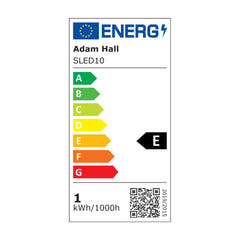 Adam Hall Stands SLED 10 - LED-lampa för notställ