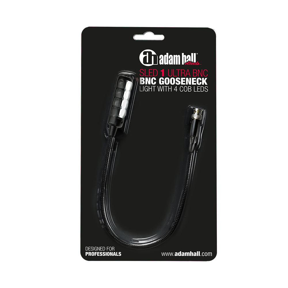 Adam Hall Stands SLED 1 ULTRA BNC - BNC-svanhalslampa med 4 COB-LED'er