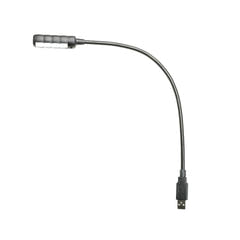 Adam Hall Stands SLED 1 ULTRA USB C - Svanhalslampa, USB-kontakt, 4 COB-LED’er och valfria färger