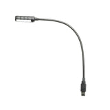 Adam Hall Stands SLED 1 ULTRA USB C - Svanhalslampa, USB-kontakt, 4 COB-LED’er och valfria färger