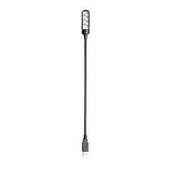 Adam Hall Stands SLED 1 ULTRA USB C - Svanhalslampa, USB-kontakt, 4 COB-LED’er och valfria färger