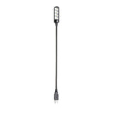 Adam Hall Stands SLED 1 ULTRA USB C - Svanhalslampa, USB-kontakt, 4 COB-LED’er och valfria färger