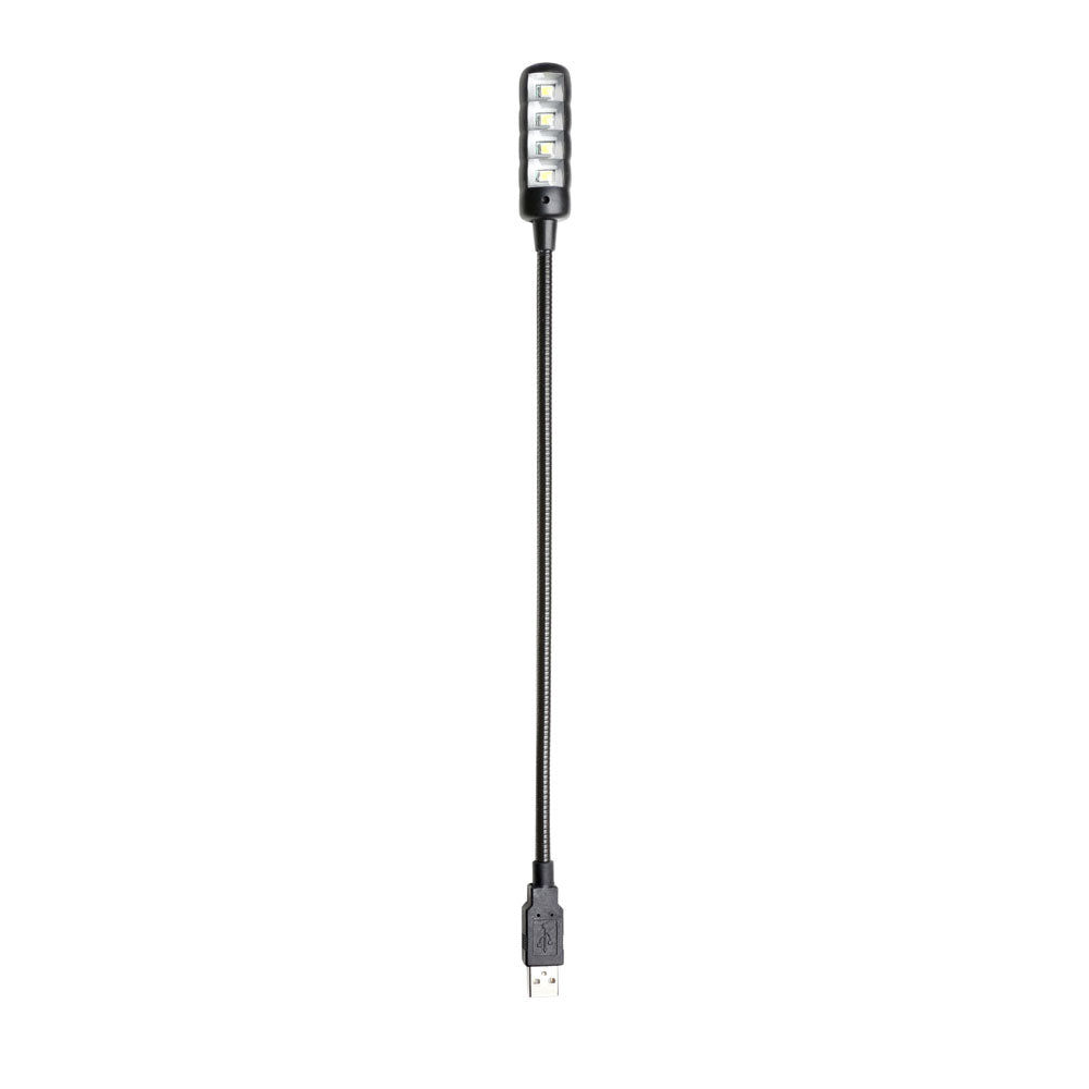 Adam Hall Stands SLED 1 ULTRA USB - svanhalslampa, USB-kontakt, 4 COB-LED’er