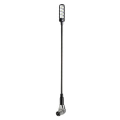Adam Hall Stands SLED 1 ULTRA XLR 3 A - Vinklad 3-polig XLR-svanhalslampa med 4 COB-LED'er