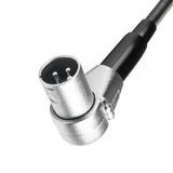 Adam Hall Stands SLED 1 ULTRA XLR 3 A - Vinklad 3-polig XLR-svanhalslampa med 4 COB-LED'er