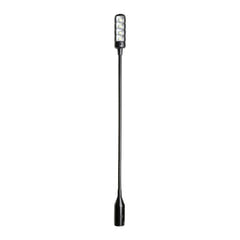 Adam Hall Stands SLED 1 ULTRA XLR 3 - 3-polig XLR-svanhalslampa med 4 COB-LED'er