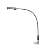 Adam Hall Stands SLED 1 ULTRA XLR 4 A - Vinklad 4-polig XLR-svanhalslampa med 4 COB-LED'er