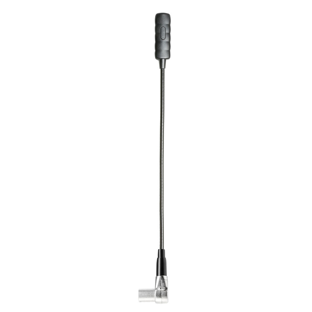 Adam Hall Stands SLED 1 ULTRA XLR 4 A - Vinklad 4-polig XLR-svanhalslampa med 4 COB-LED'er