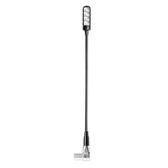 Adam Hall Stands SLED 1 ULTRA XLR 4 A - Vinklad 4-polig XLR-svanhalslampa med 4 COB-LED'er