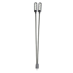 Adam Hall Stands SLED 2 ULTRA USB - LED-lampa med dubbel svanhals och USB-kontakt